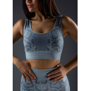 Оригинал Комплект Легінси + Спортивний Топ Сірий