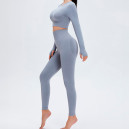 Комплект Легінси з Push-Up Ефектом + Рашгард Сірий