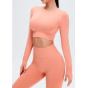 Комплект Легінси з Push-Up Ефектом + Рашгард Персиковий 2352518