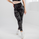 Легінси Сіро Чорні з Push-Up Ефектом