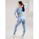 Спортивний одяг Легінси Небесно Голубі з Push-Up Ефектом