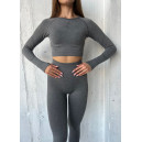 Придбати Легінси Сірі з Push-Up Ефектом FKS2352549