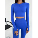 Придбати Комплект Легінси з Push-Up Ефектом + Рашгард Синій FKS2352557