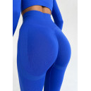 Оригінал Комплект Легінси з Push-Up Ефектом + Рашгард Синій