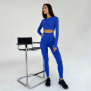 Комплект Легінси з Push-Up Ефектом + Рашгард Синій