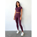 Спортивний одяг Кроп Топ Спортивний Марсала