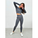 Спортивний одяг Легінси Темно Сірі з Push-Up ефектом