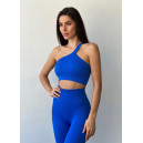 Оригінал Топ Спортивний Синій в Рубчик