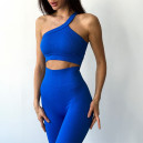 Топ Спортивний Синій в Рубчик 2352582