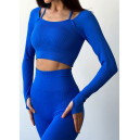 Кофти Рашгард Синій в Рубчик