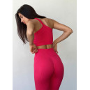 Спортивний одяг Топ Спортивний Червоний в Рубчик