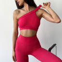 Топ Спортивний Червоний в Рубчик 2352588