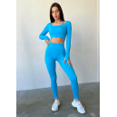 Кофты Рашгард Голубий в Рубчик