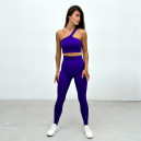 Оригінал Легінси Фіолетові в Рубчик з Push-Up Ефектом