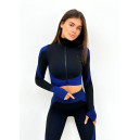 Рашгард на Блискавці Чорно Синій з Візерунком 2352620