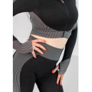 Кофти Рашгард на Блискавці Чорно Білий з Візерунком