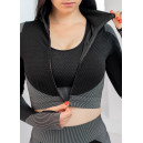 Оригінал Рашгард на Блискавці Чорно Білий з Візерунком