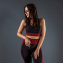 Оригінал Топ Спортивний Чорно Бордовий з Візерунком