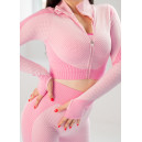 Кофти Рашгард на Блискавці Рожевий з Візерунком