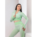 Кофти Рашгард на Блискавці Салатовий з Візерунком