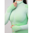 Оригінал Рашгард на Блискавці Салатовий з Візерунком