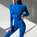 Безшовний Базовий Комплект Легінси + Водолазка Синій 2352647