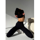 Оригінал Безшовний Базовий Комплект Легінси + Водолазка Чорний