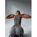 Оригінал Комплект Легінси з Push-Up Ефектом + Топ в Рубчик Сірий