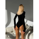 Оригінал Боді з Високим Подвійним Коміром Чорний