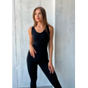 Спортивний одяг Комбінезон Чорний з Push-Up Ефектом