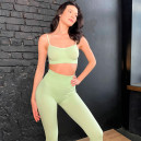 Оригінал Легінси Жовті в Рубчик з Push-Up Ефектом