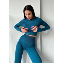 Придбати Легінси Сапфірові в Рубчик з Push-Up Ефектом FKS2352726