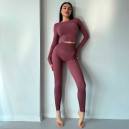 Оригінал Легінси Марун в Рубчик з Push-Up Ефектом