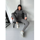 Спортивний одяг Легінси Сірі в Рубчик