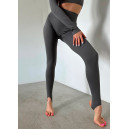 Придбати Легінси Сірі зі Штрипками FKS2352744