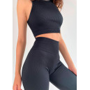 Шорти Велосипедки Чорні в Рубчик