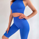 Оригінал Топ Спортивний Синій в Рубчик