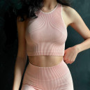 Оригінал Топ Спортивний Рожевий в Рубчик