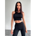 Придбати Топ Спортивний Чорний в Рубчик FKS2352837