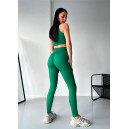 Спортивний одяг Топ Спортивний Зелений в Рубчик