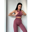 Спортивний одяг Топ Спортивний Марун в Рубчик