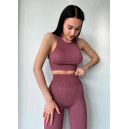 Придбати Топ Спортивний Марун в Рубчик FKS2352844