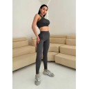 Спортивний одяг Топ Спортивний Сірий в Рубчик