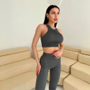 Оригінал Топ Спортивний Сірий в Рубчик