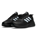 Кросівки Adidas Cloudfoam Termo Black White с Флисом