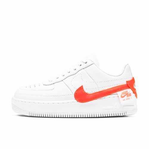 Nike Air Force 1 Jester Trainers White Hyper Crimson CN0139-100