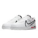 Кроссовки Nike Air Force 1 React White Black Red