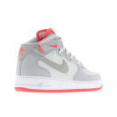 Оригинал Nike Air Force 1 Mid Pure Platinum Wolf Grey Bright Crimson