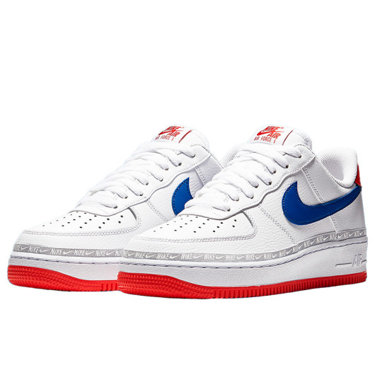 Nike Air Force 1 Low Overbranding White Red Blue CD7339-100