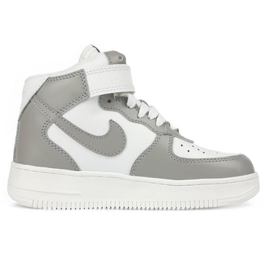 Nike Air Force 1 High Grey White Winter С МЕХОМ